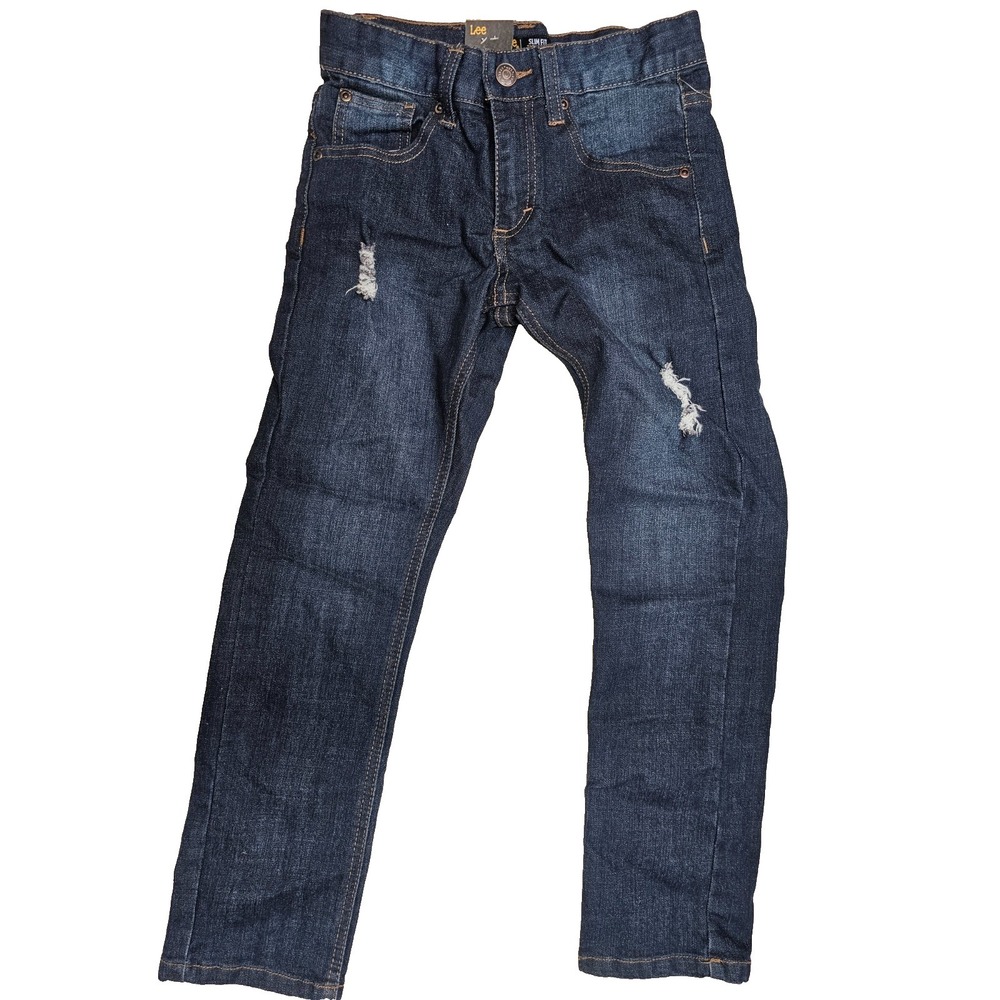 New with tags Lee Slim Fit Tapered Leg Jeans-Boys' Size 10-Distressed Detail